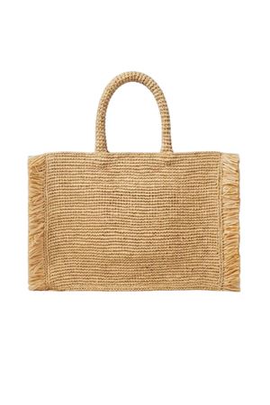 Colette Hand Bag With Raffia Fringes And Shoulder Strap MC2 SAINT BARTH | Crossbody Bags | COL002600261L